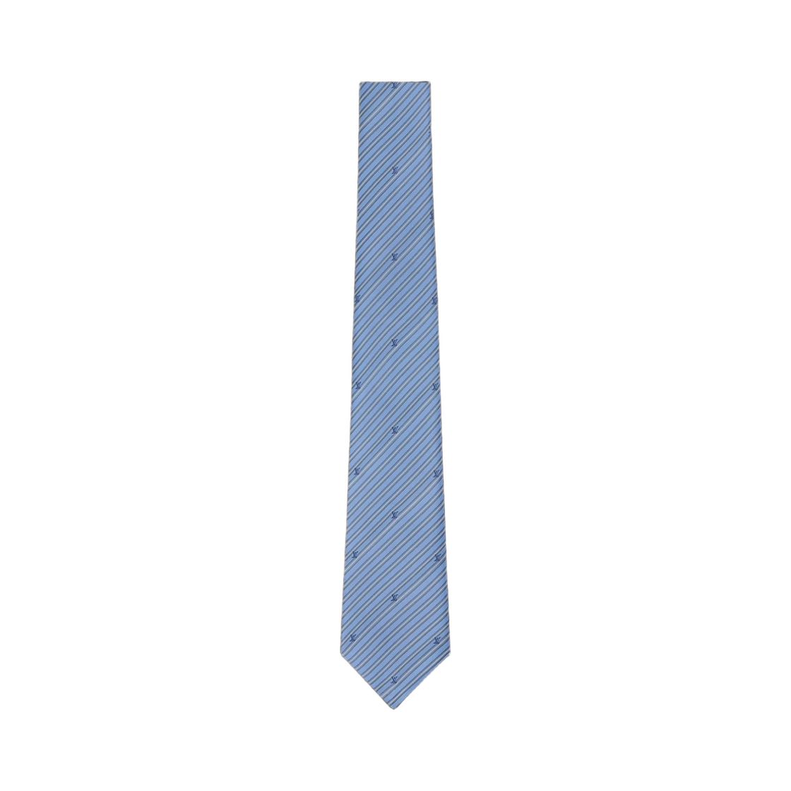 M97757 Louis Vuitton LV Timeless Stripes Tie Light Blue