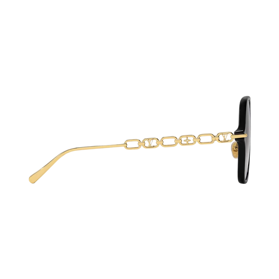 (W) 루이비통 마이 LV 체인 투 오버사이즈 스퀘어 선글라스 블랙((W) Louis Vuitton My LV Chain Two Oversize Square Sunglasses Black) - 3