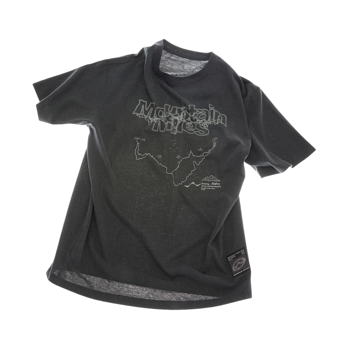 엠아이엠 마운틴 마일즈 티셔츠 차콜그레이(MIM Mountain Miles T-shirts Charcoal Grey)