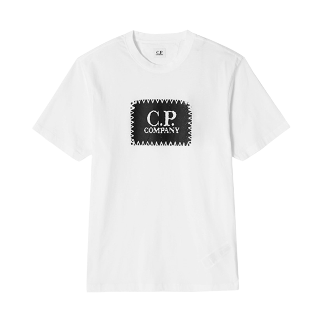 17CMTS029A005100W103 C.P. Company 30/1 Jersey Logo Label T-Shirt Gauze White - 24FW