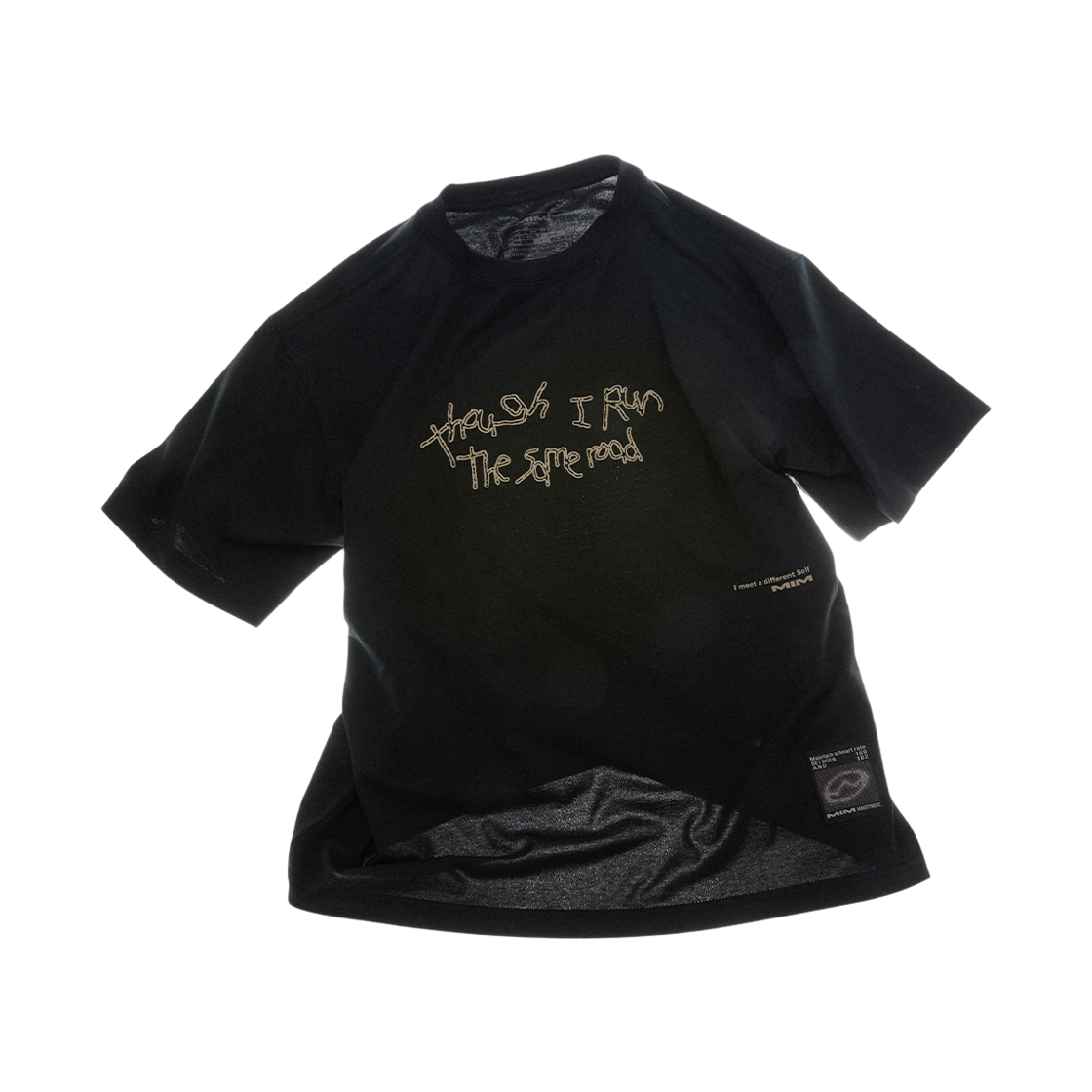 엠아이엠 스크립트 텍스트 티셔츠 블랙(MIM Script Text T-shirts Black)