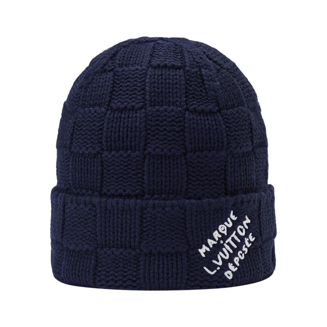 M96961 Louis Vuitton Damier Snug Beanie Navy