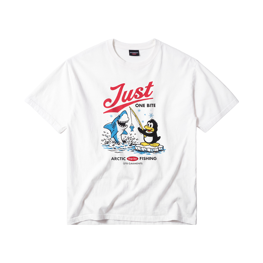 큐티에잇 가먼츠 원 바이트 워시드 티 아이보리(QT8 GARMENTS One Bite Washed Tee Ivory) - 1