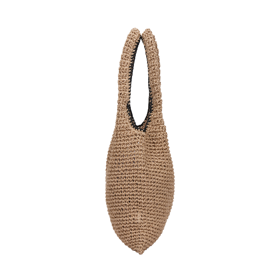 분크 보터 위빙 호보 라지 베이지(vunque Boater Weaving Hobo L Beige) - 3