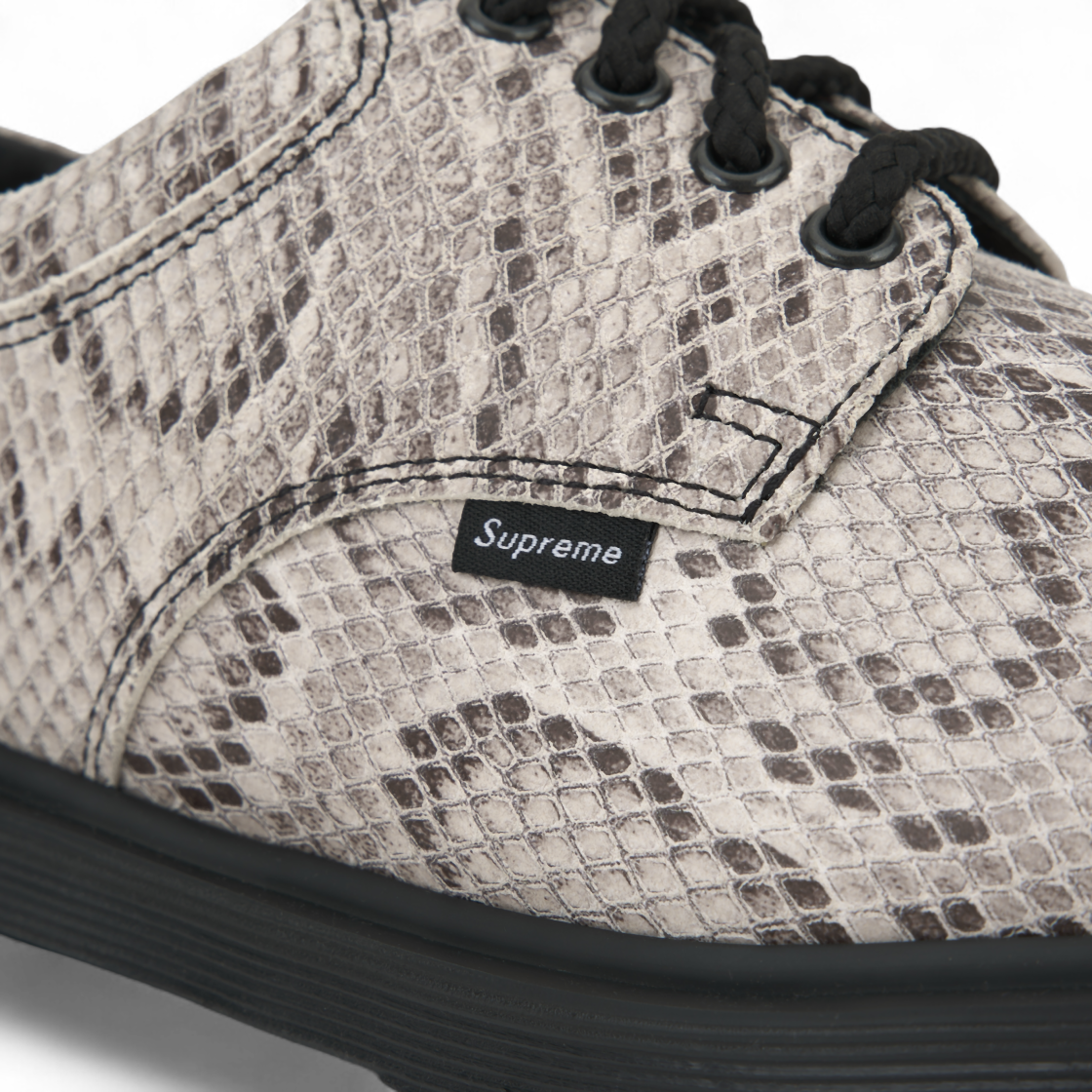 닥터마틴 x 슈프림 포스탈 슈프림 4-아이 슈 스네이크스킨 - 26SS(Dr. Martens x Supreme Postal Supreme 4-Eye Shoe Snakeskin - 26SS) - 7