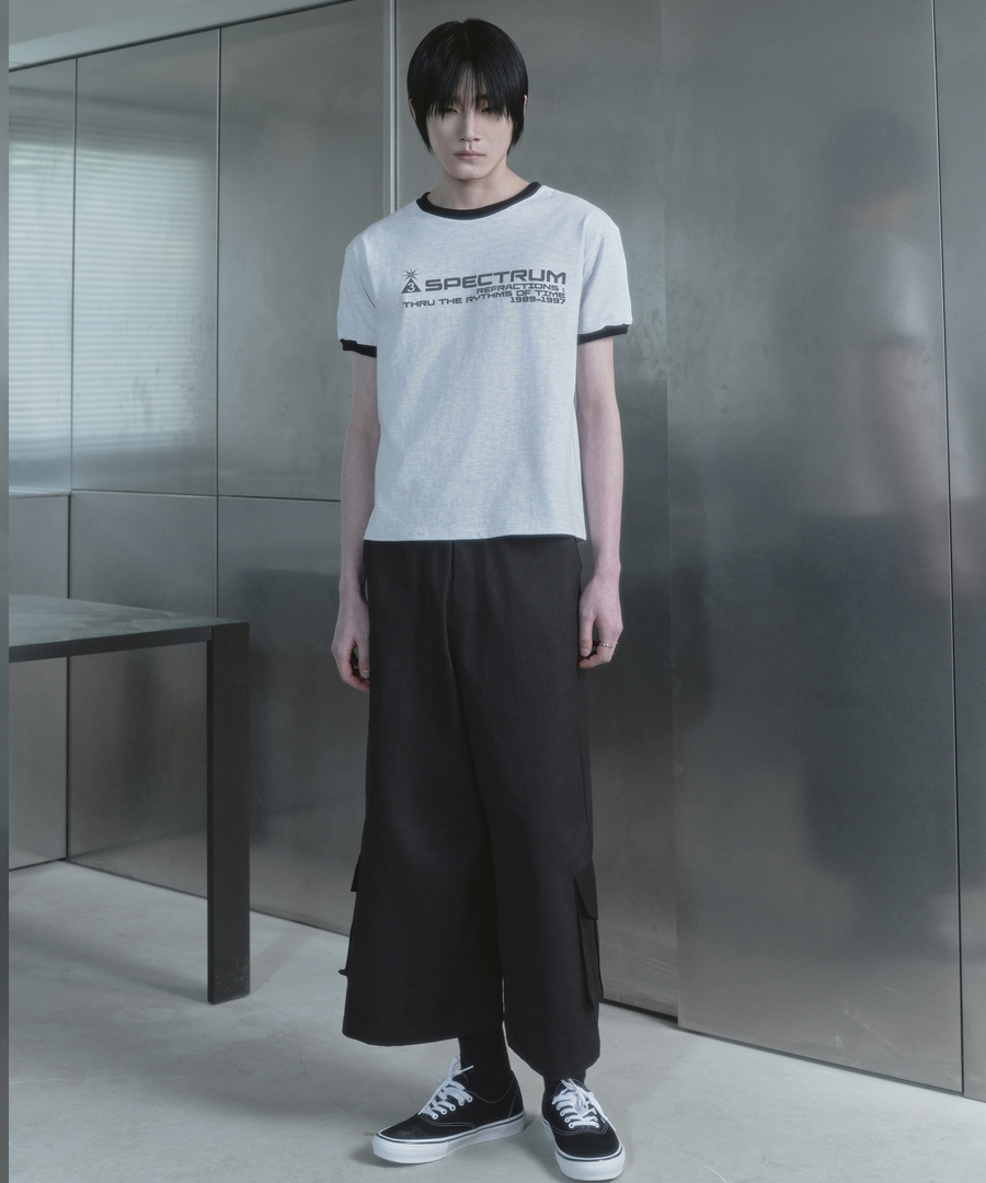 키류 스펙트럼 링거 티셔츠 멜란지(kiryu Spectrum Ringer T-Shirt Melange) - 5