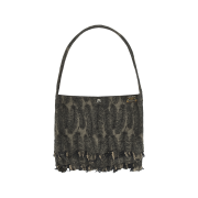 Kapital 12 oz. Magpie Denim Medicine Bag Small Black Beige