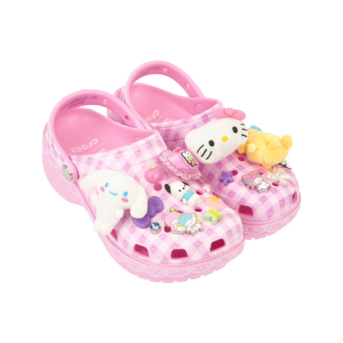 (W) 크록스 x 산리오 헬로키티 앤 프렌즈 클래식 플랫폼 클로그 멀티((W) Crocs x Sanrio Hello Kitty & Friends Classic Platform Clog Multi) - 4