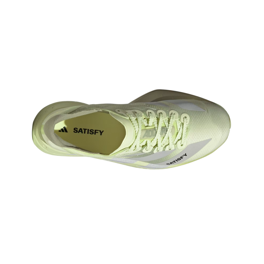 (W) 아디다스 x 새티스파이 아디제로 아디오스 프로 4 텐트 그린 매트 실버((W) Adidas x Satisfy Adizero Adios Pro 4 Tent Green Matte Silver) - 3