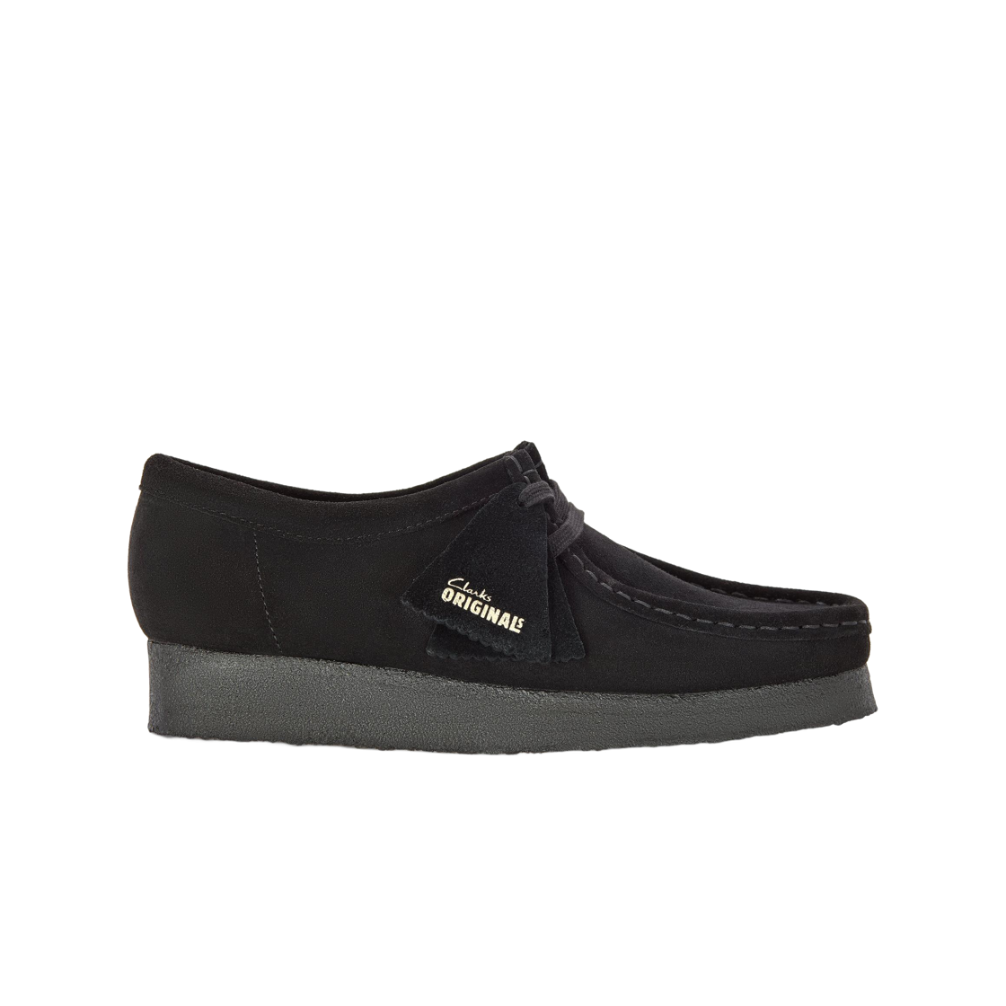 261-88326 (W) Clarks Wallabee Black Suede