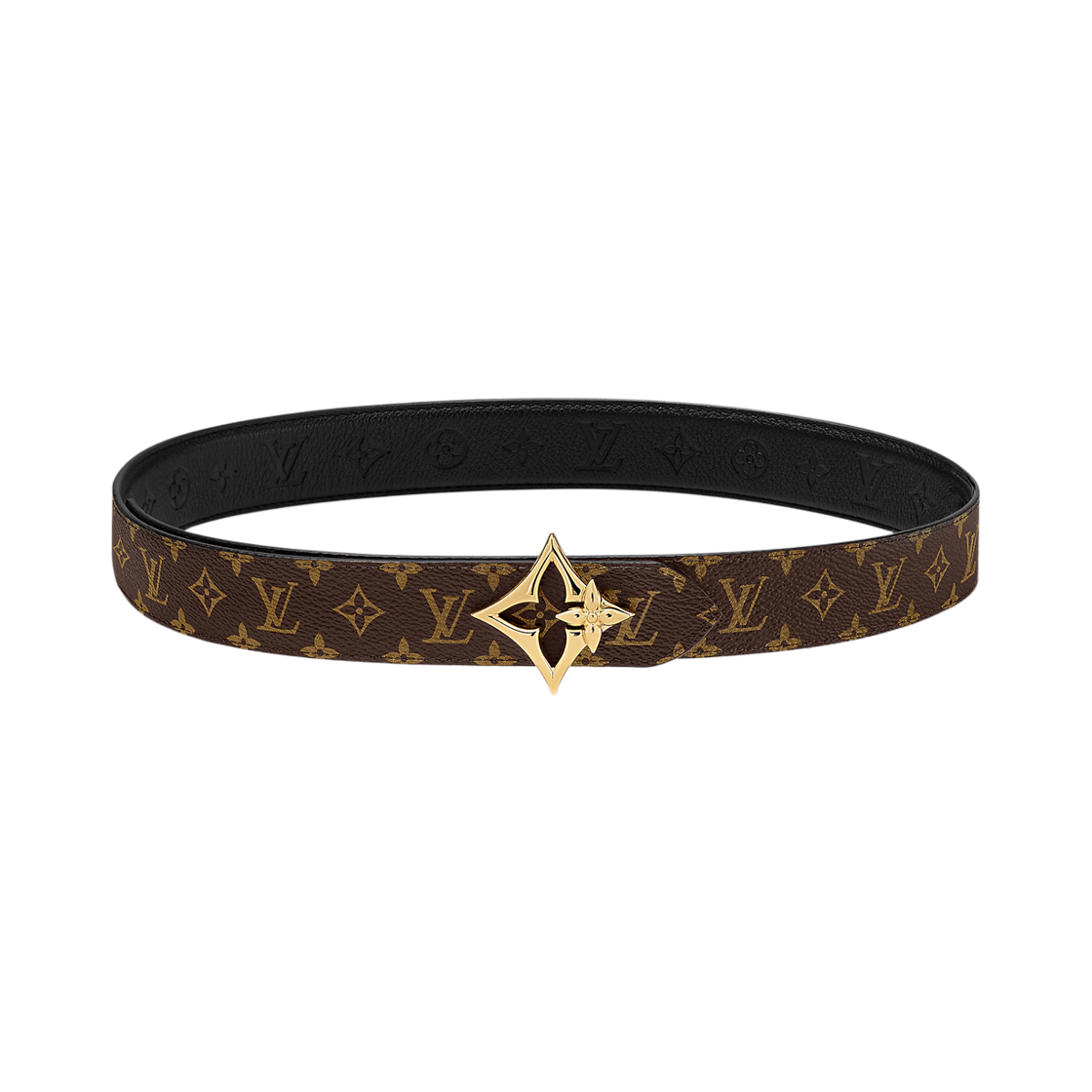 (W) 루이비통 LV 플라워그램 30mm 리버서블 벨트 블랙((W) Louis Vuitton LV Flowergram 30mm Reversible Belt Black) - 2
