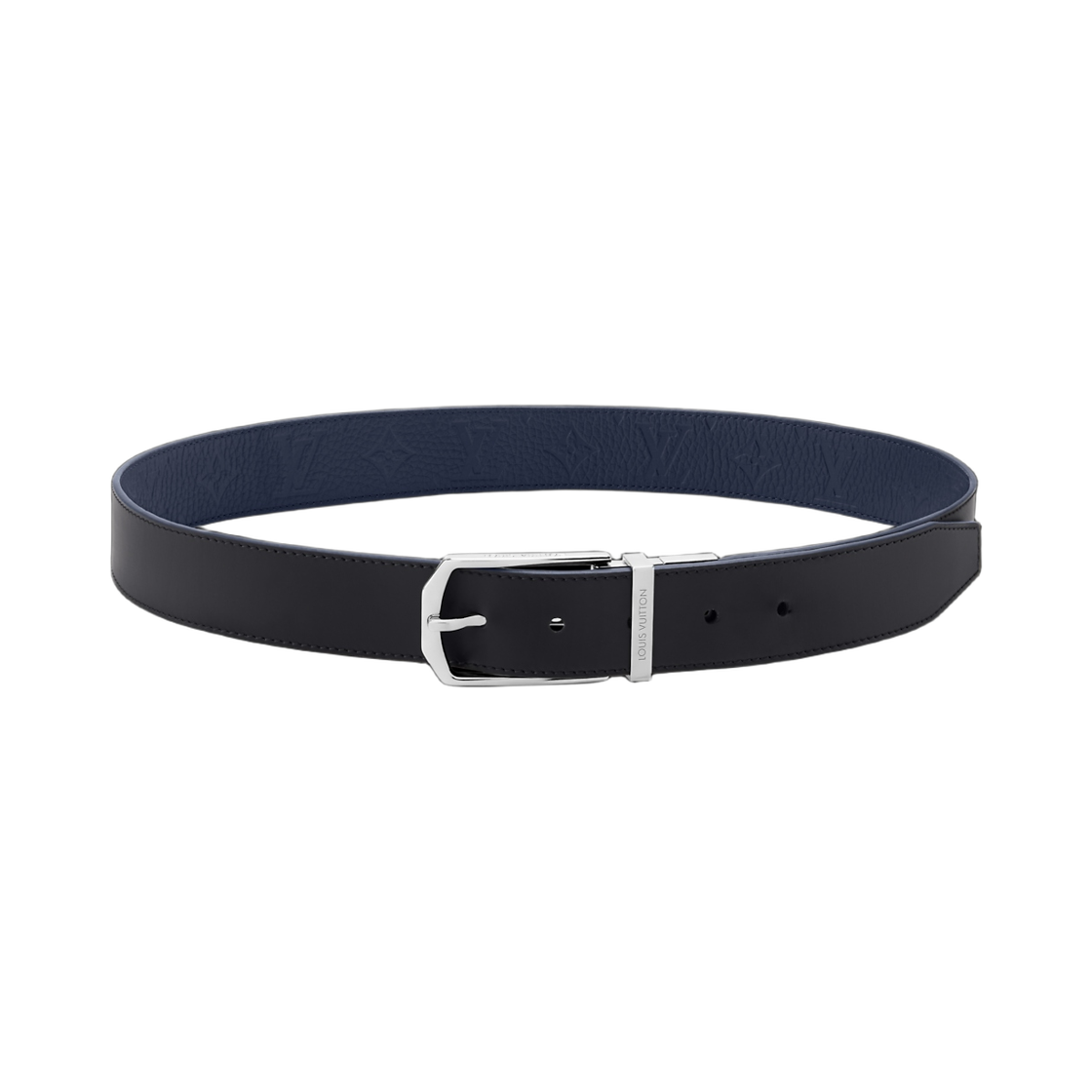 루이비통 슬렌더 토뤼옹 모노그램 35mm 리버서블 벨트 네이비 블랙(Louis Vuitton Slender Taurillon Monogram 35mm Reversible Belt Navy Black) - 2