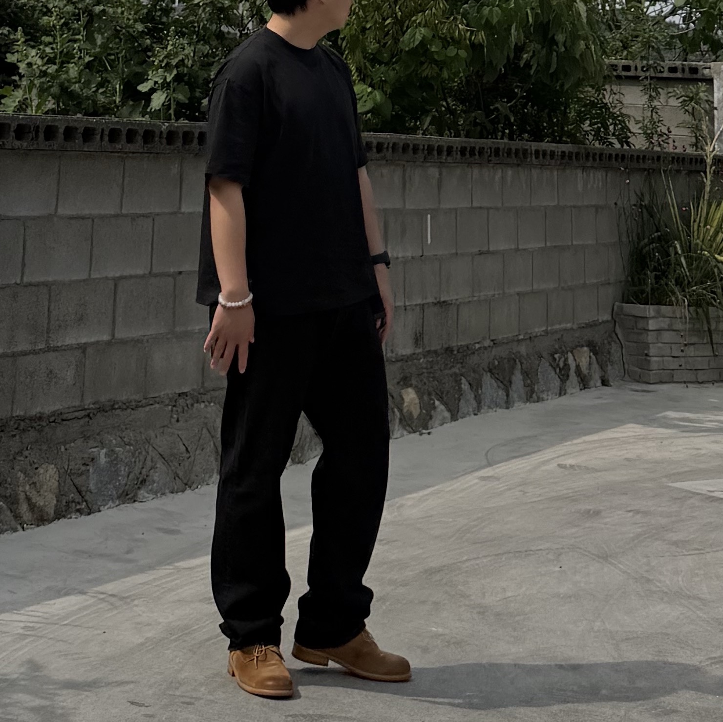 Supreme Regular Jean Black - 25SS, Undermycar MU.129 Original Logo Wide Crop T-shirts Black 착용 스타일