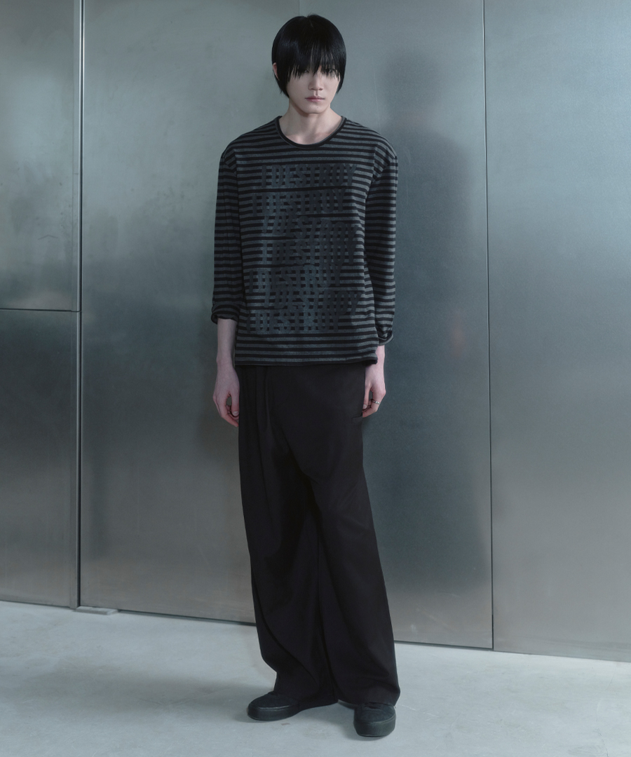 키류 아이 디스트로이 스트라이프 롱 슬리브 티셔츠 블랙(kiryu I Destroy Stripe Long Sleeve T-Shirt Black) - 5