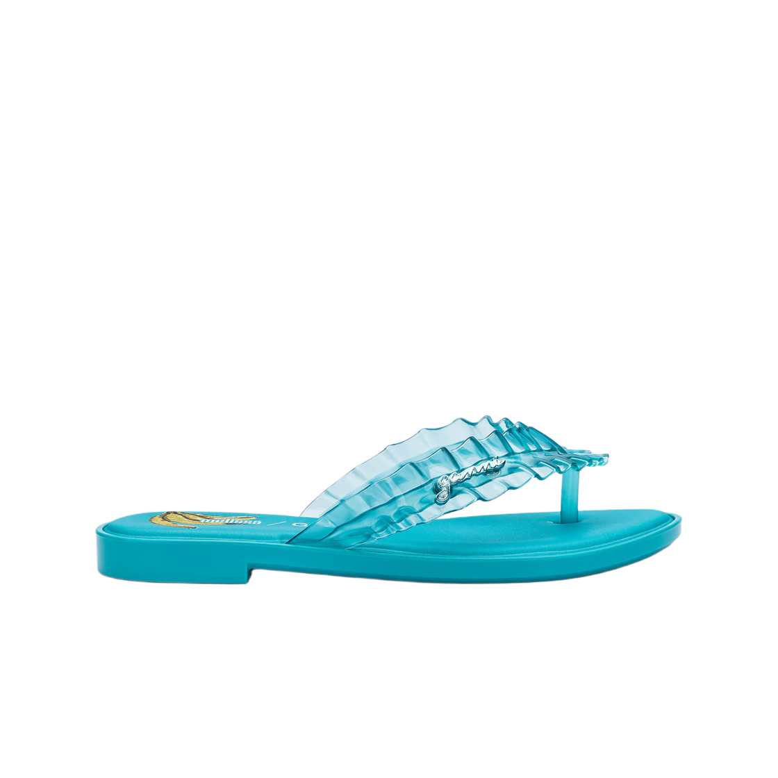 (W) 멜리사 x 가니 플립 플랍 슬림 블루((W) Melissa x Ganni Flip Flop Slim Blue)