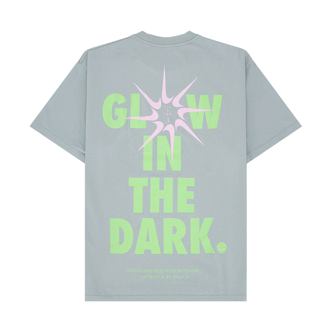 나이키 x 트래비스 스캇 캑터스 잭 티렉스 글로우 다크 티셔츠 그레이(Nike x Travis Scott Cactus Jack T-Rexx Glow In The Dark T-Shirt Grey) - 2