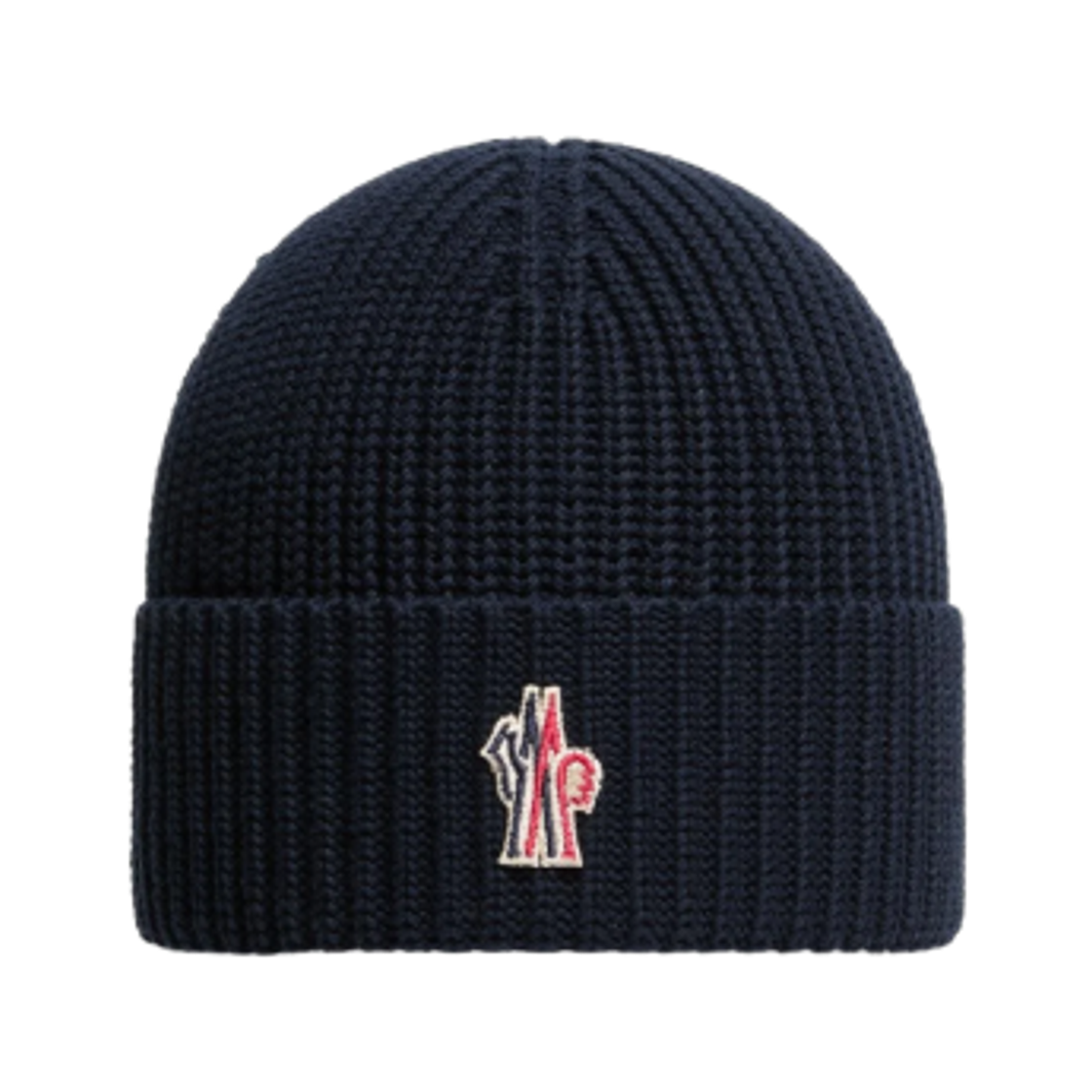 몽클레르 그레노블 로고 비니 네이비 블루 - 26SS(Moncler Grenoble Logo Beanie Navy Blue - 26SS) - 1