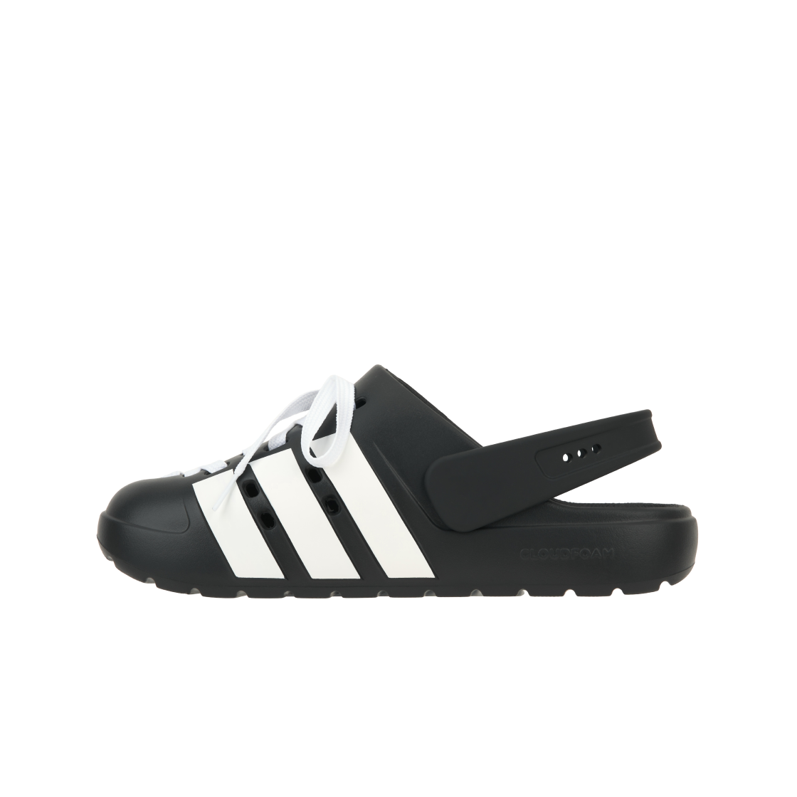 아디다스 스포츠웨어 아딜렛 클로그 2.0 코어 블랙 클라우드 화이트(Adidas Sportswear Adilette Clog 2.0 Core Black Cloud White) - 3