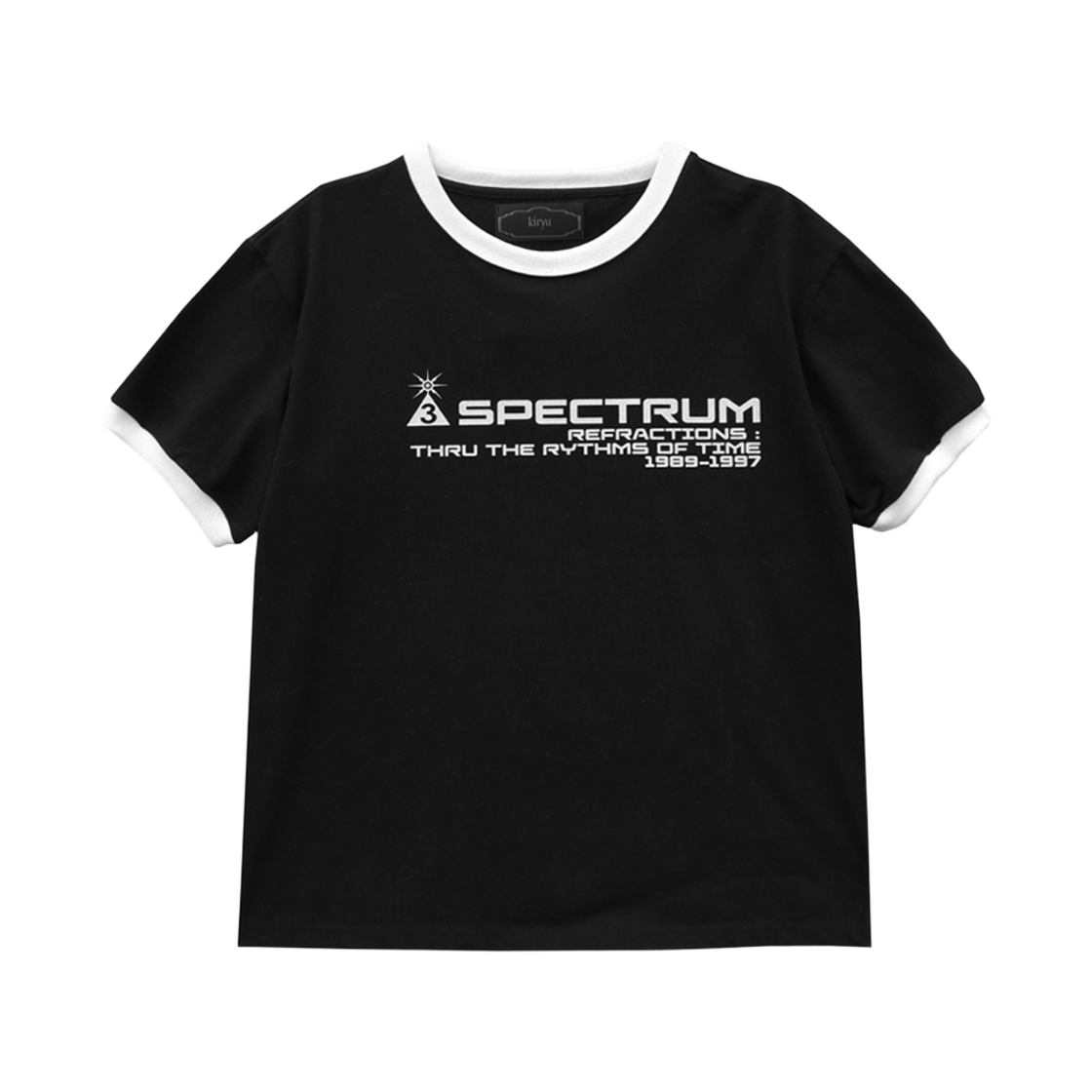 키류 스펙트럼 링거 티셔츠 블랙(kiryu Spectrum Ringer T-Shirt Black)