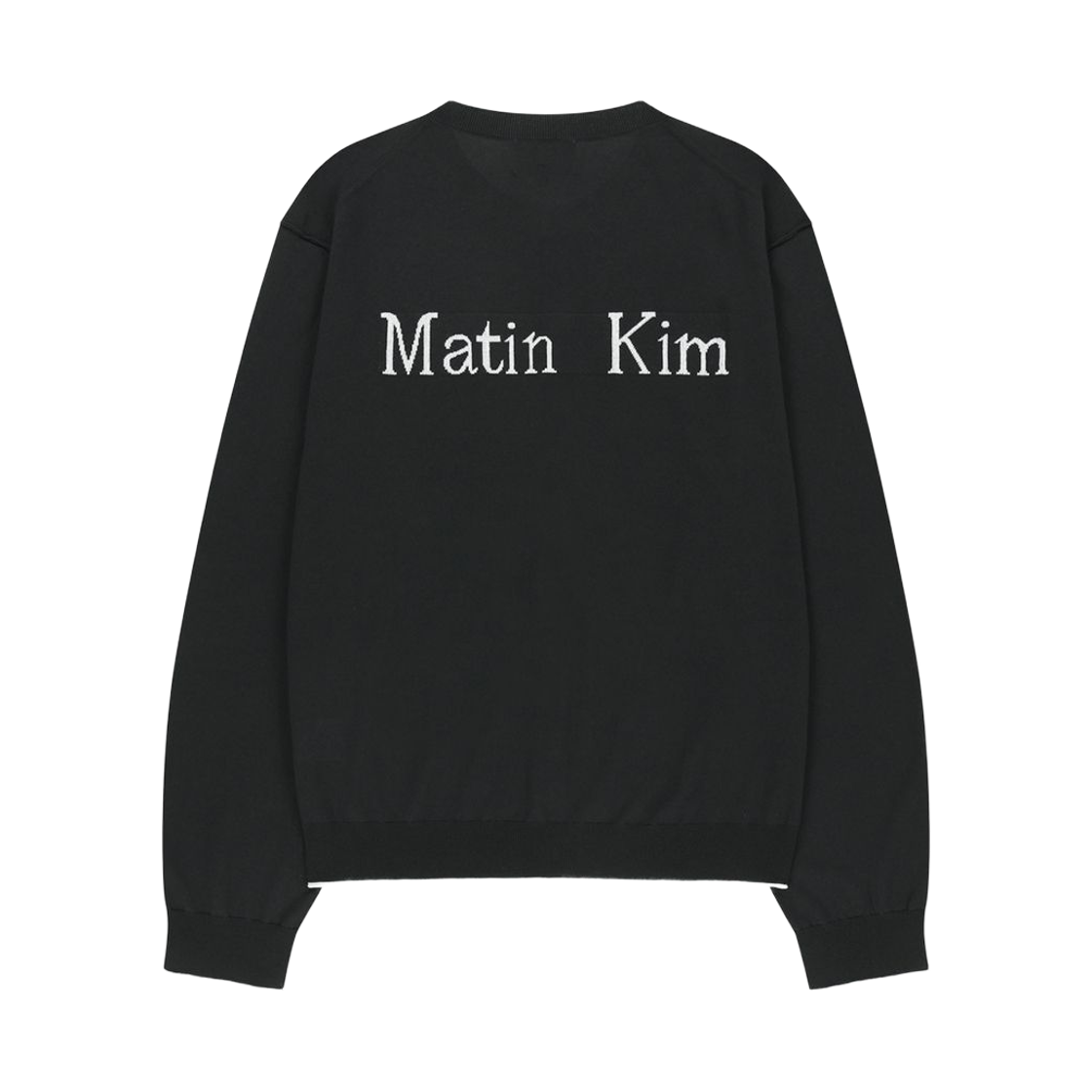 마뗑킴 백 로고 시어 가디건 블랙(Matin Kim Back Logo Sheer Cardigan in Black) - 2