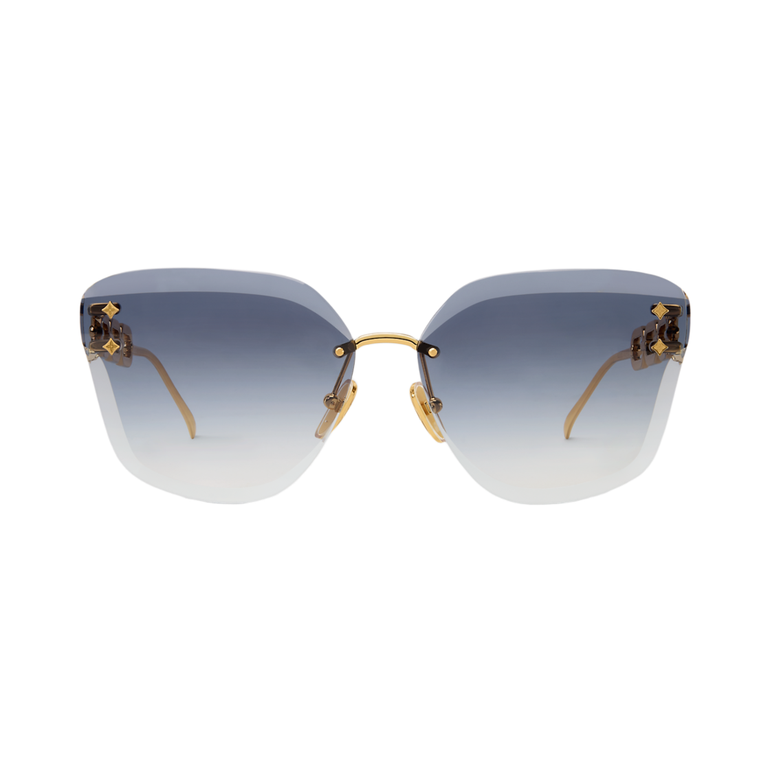 Z3315U (W) Louis Vuitton LV Jewel Enamel Cat Eye Sunglasses Gradient Blue Gold