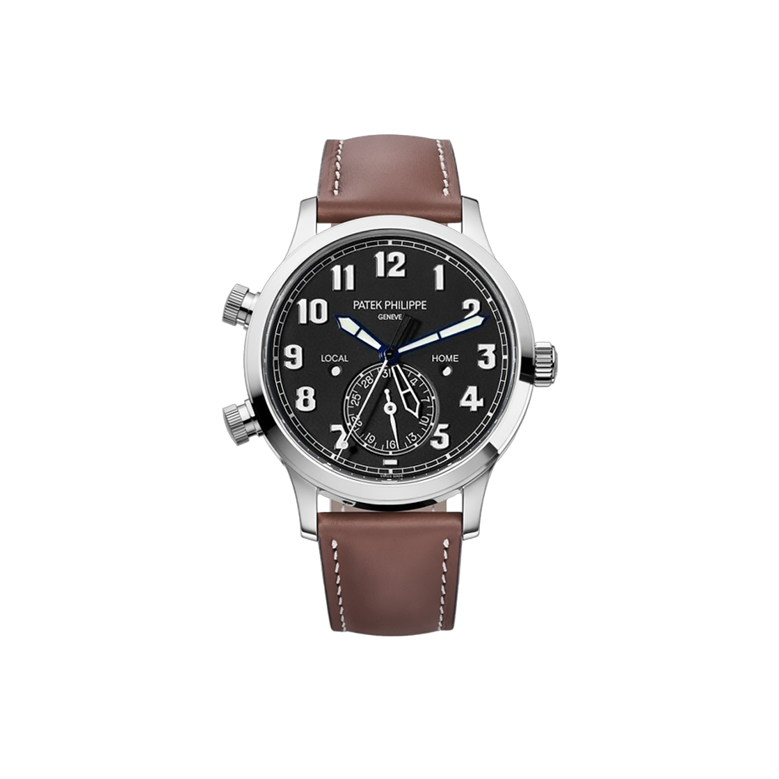 파텍 필립 칼라트라바 파일럿 트래블타임 42-5524G-001 블랙 아라빅 NO.7966(Patek Philippe Calatrava Pilot Travel Time 5524G-001 Black Arabic No. 7966)