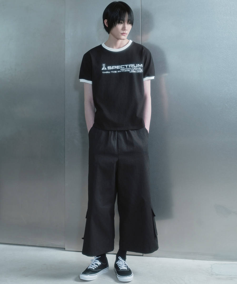 키류 스펙트럼 링거 티셔츠 블랙(kiryu Spectrum Ringer T-Shirt Black) - 5