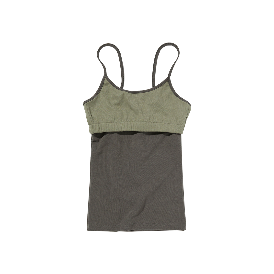 스웨이드 컬러 블록 슬리브리스 차콜 그레이(Suade Color Block Sleeveless Charcoal Gray)