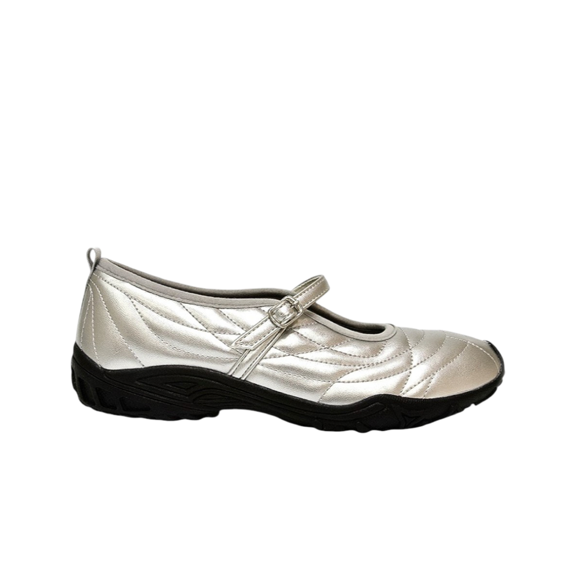 코어오브알케미 스트랩 메리제인 파드샤 러그솔 실버(COREOFALCHEMY Strap MaryJane Pasdechat Lugsole Silver)