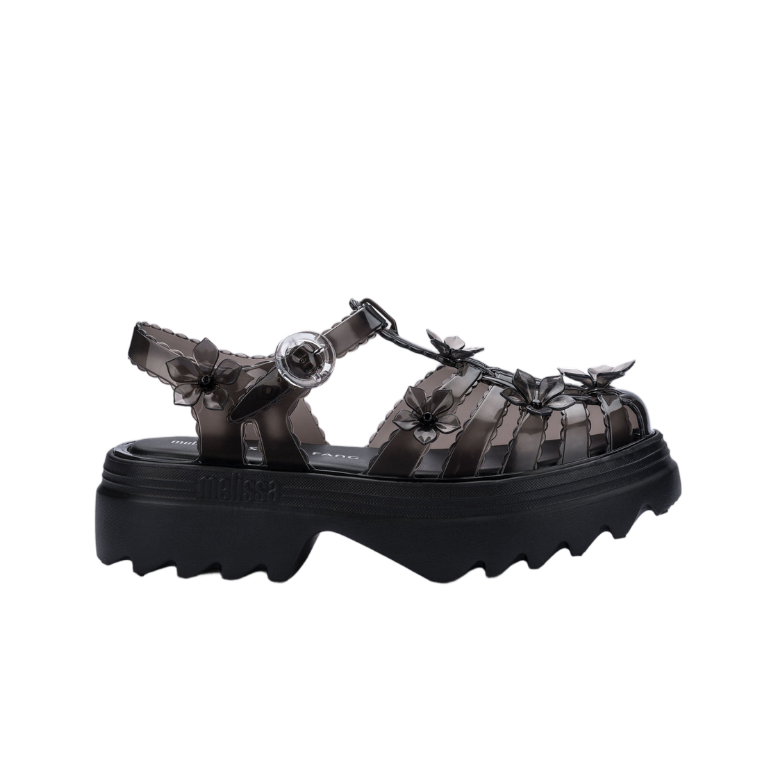 (W) 멜리사 x 수잔 팡 포세션 플랫폼 사쿠라 클리어 블랙((W) Melissa x Susan Fang Possession Platform Sakura Clear Black)