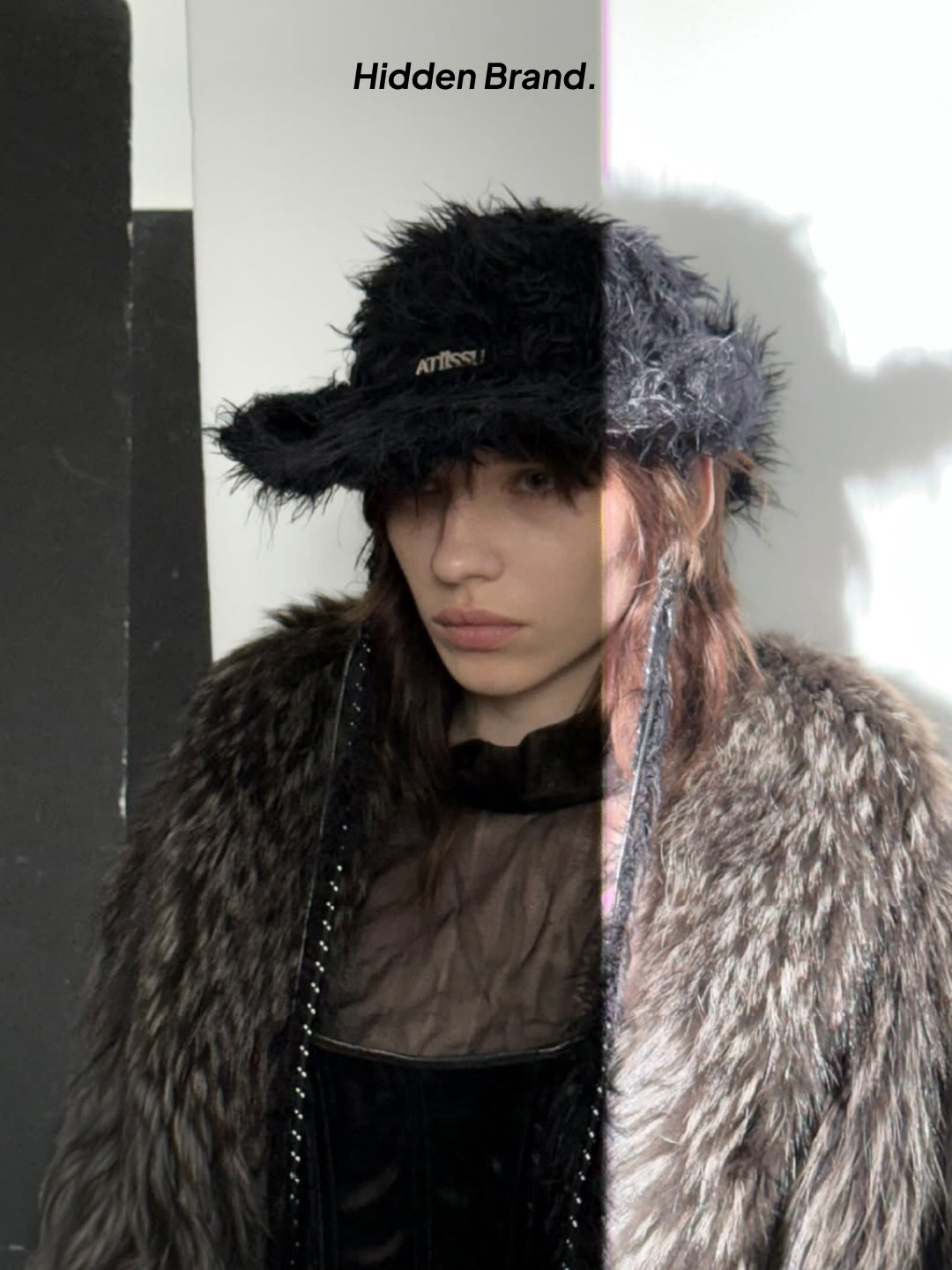 Atiissu Wing Cap Black, Atiissu Slyin Cowboy Hat Black 착용 스타일 - 8
