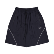 Undermycar Mu.184 Classic Logo Piping Line Nylon Shorts Black