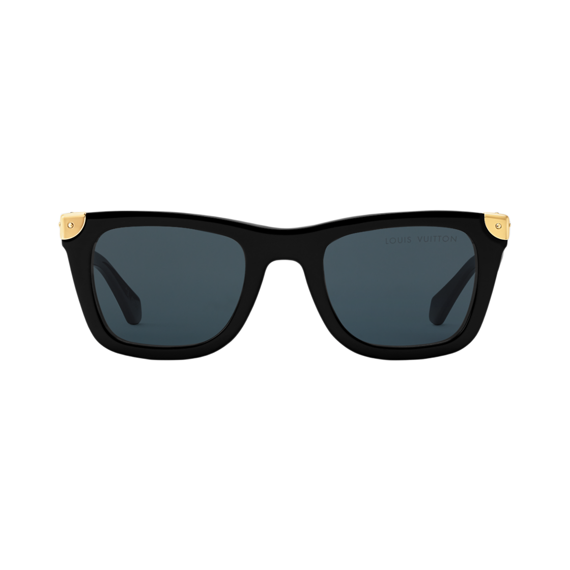 Z3158U Louis Vuitton LV Heritage Square Sunglasses Gold Black