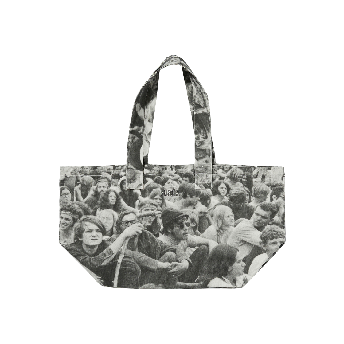 스웨이드 패턴 토트 백 블랙(Suade Pattern Tote Bag Black)