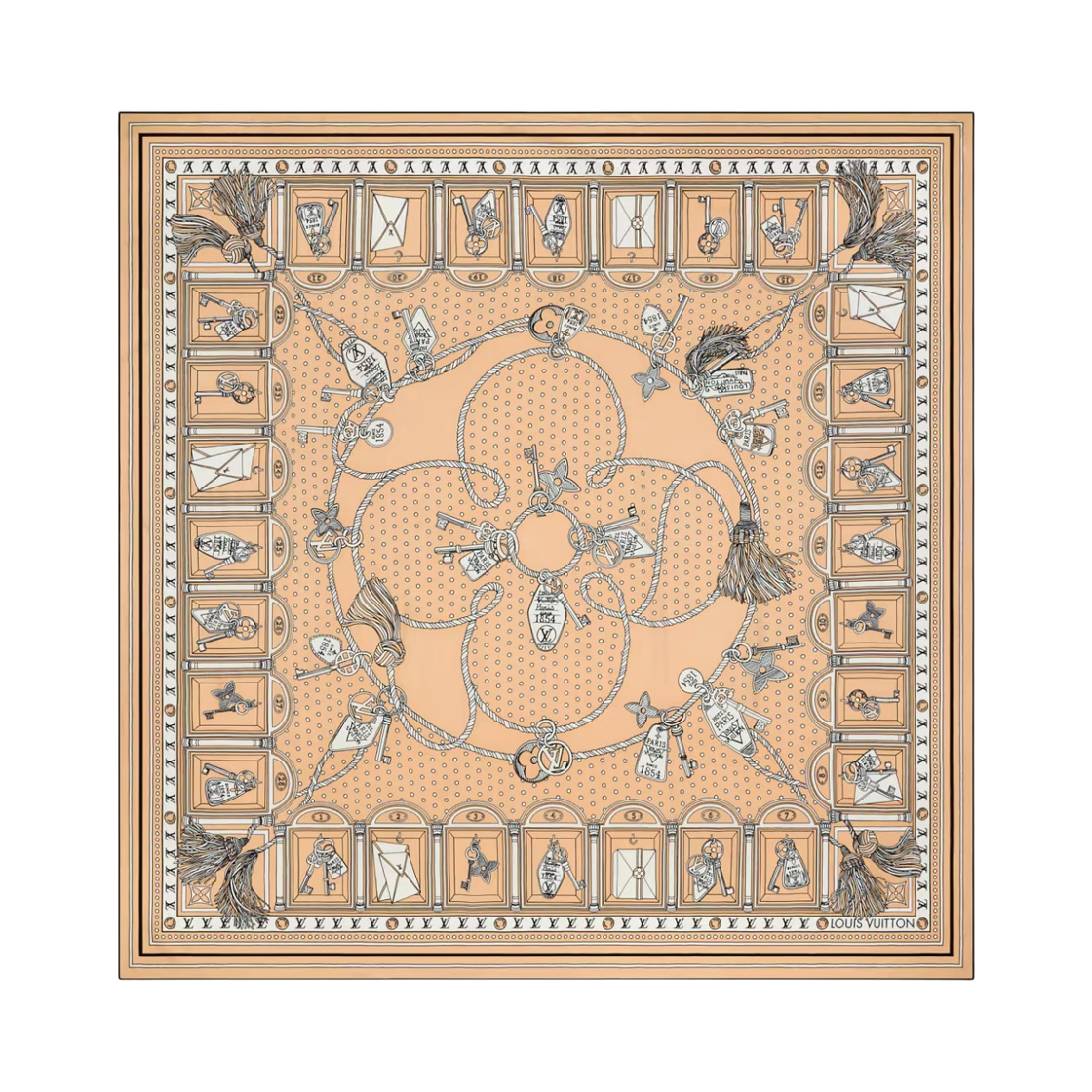 M98502 (W) Louis Vuitton Getaway Shawl Dune