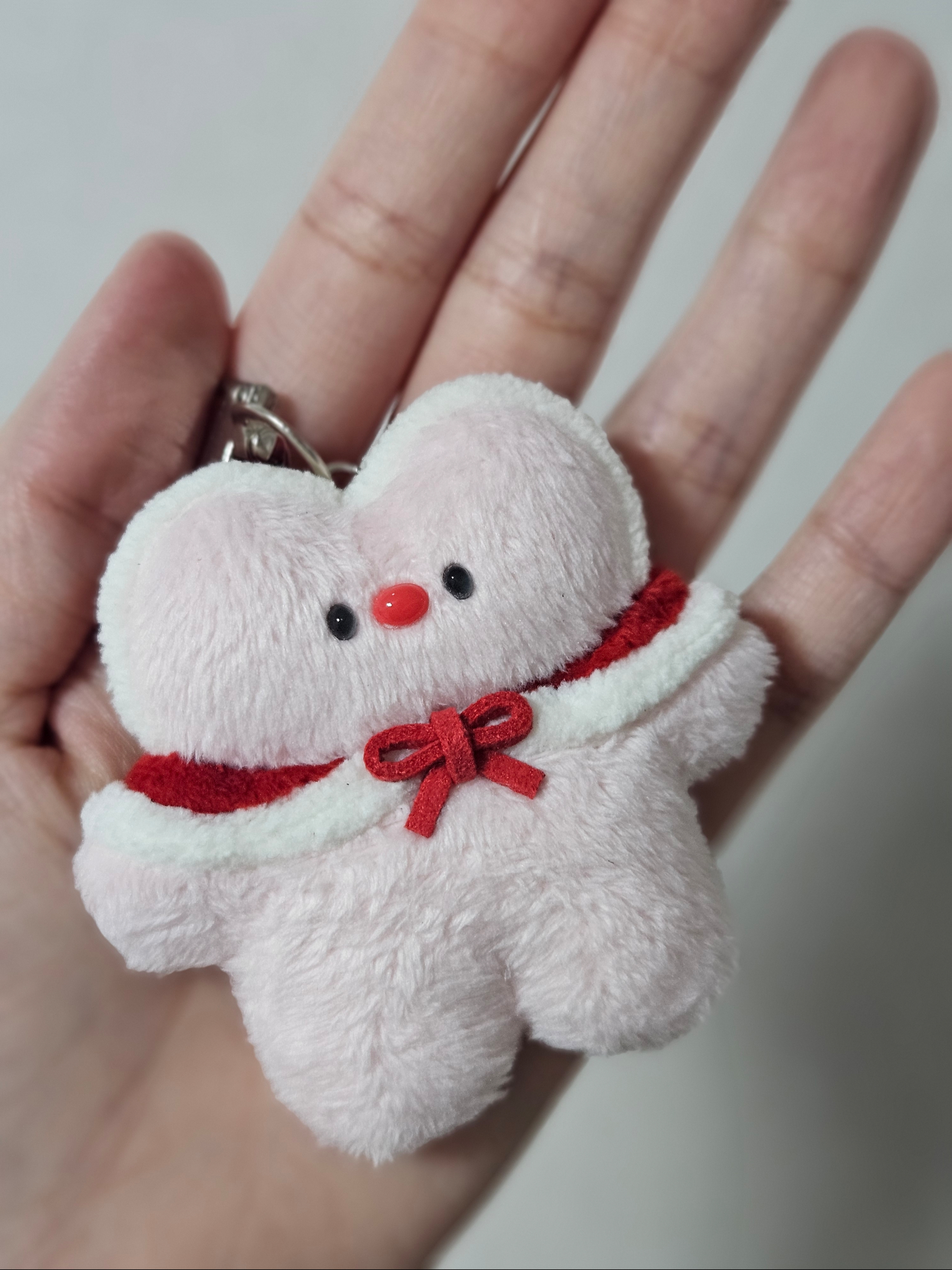 ZZICONG STORE Handmade Red Riding Hood Cat Keyring 착용 스타일