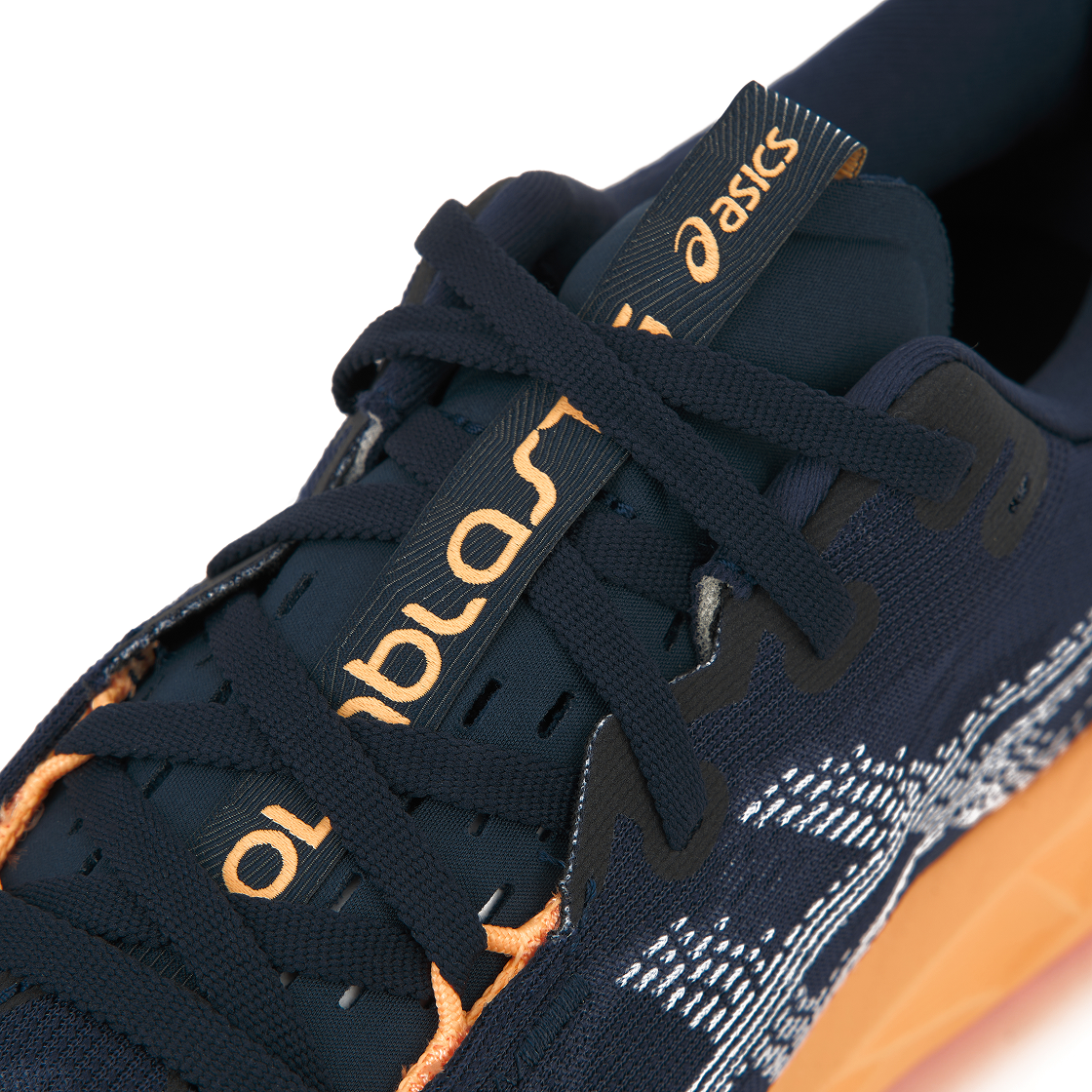 아식스 노바블라스트 5 미드나잇 오렌지 글로우 - 2E 와이드(Asics Novablast 5 Midnight Orange Glow - 2E Wide) - 7
