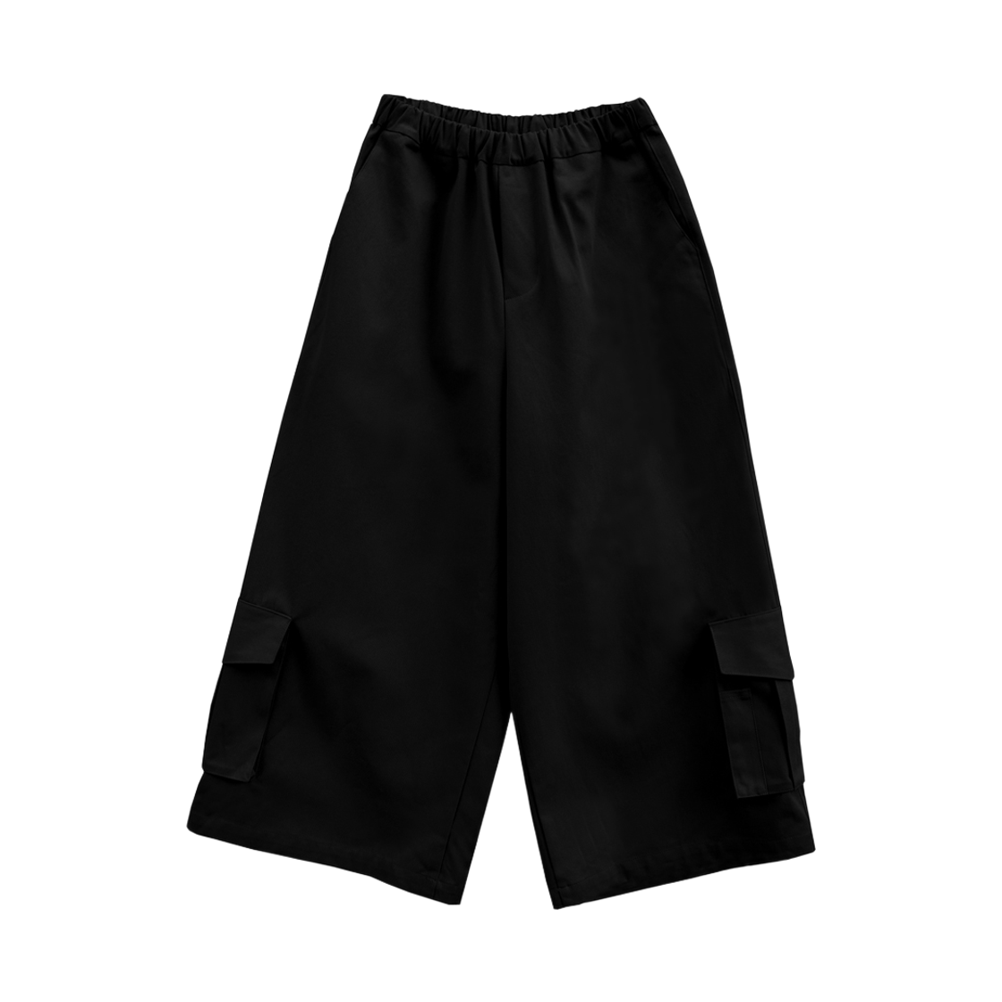 키류 카고 롱 버뮤다 팬츠 블랙(kiryu Cargo Long Bermuda Pants Black)
