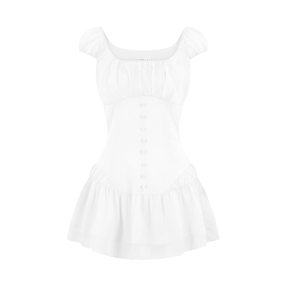 레이즈미야 님프 샤샤 미니드레스 화이트(REISE MIYA Nymph Shasha Mini Dress White)