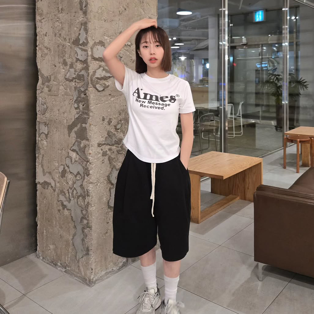 니티드 버뮤다 트레이닝 하프 팬츠 블랙(Knitted Bermuda Traning Half Pants Black) - 3