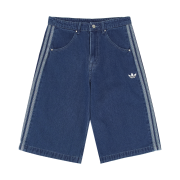 Adidas Adicolor Denim Firebird Shorts Medium Blue Denim - KR Sizing