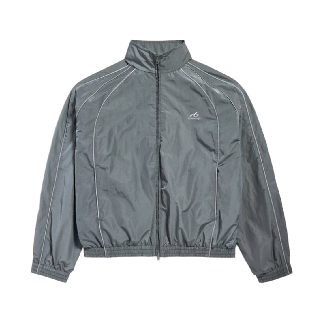 A001YQTPQ381485 Balenciaga Bodies Tracksuit Jacket in Elephant Grey