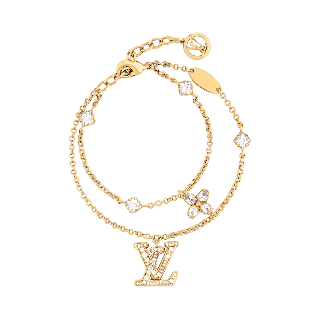 M1582A (W) Louis Vuitton Lady LV Bracelet Gold