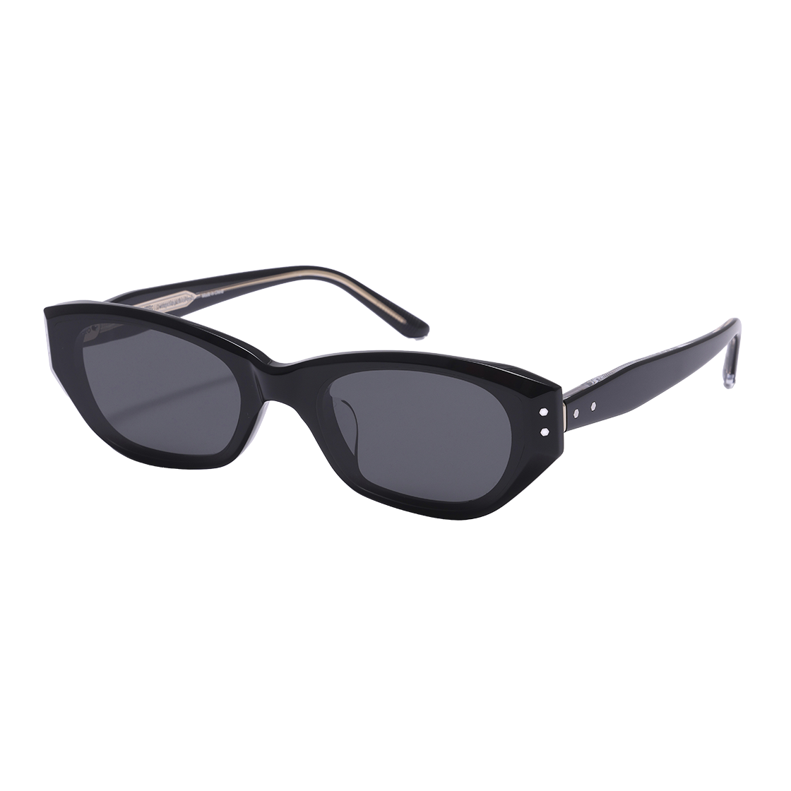 알로아이웨어 [SILVERBITE] SBS1605 0920G 플랫바 핀 오벌 블랙 선글라스(ALO EYEWEAR [SILVERBITE] SBS1605 0920G Flat Bar Pin Oval Black Sunglasses) - 2