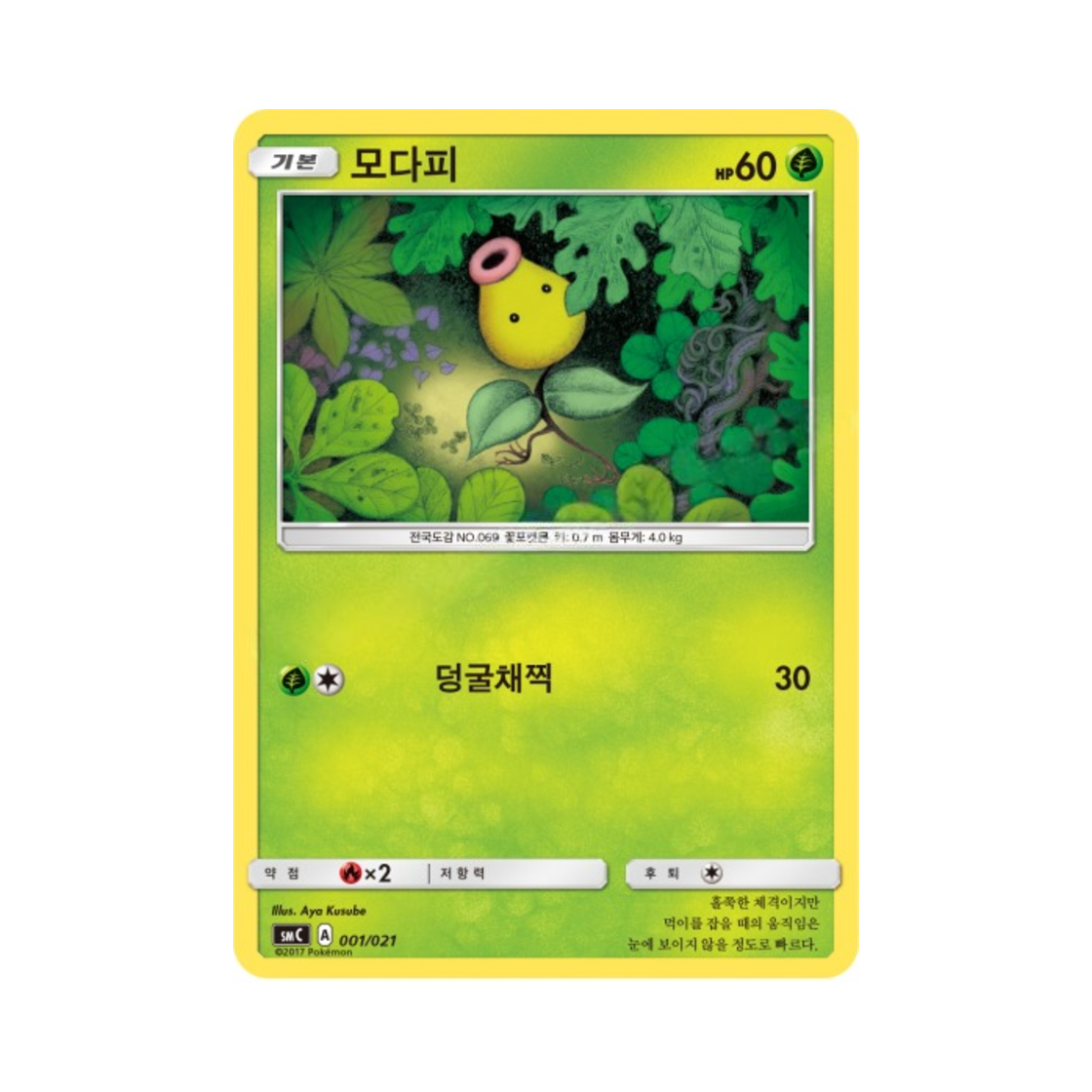 포켓몬 TCG 모다피 썬&문 개조 스타터 세트 카프브루루 GX (한글판)(Pokemon TCG Bellsprout Sun & Moon Tapu Bulu-GX Enhanced Starter Set (Korean Ver.)) - 1