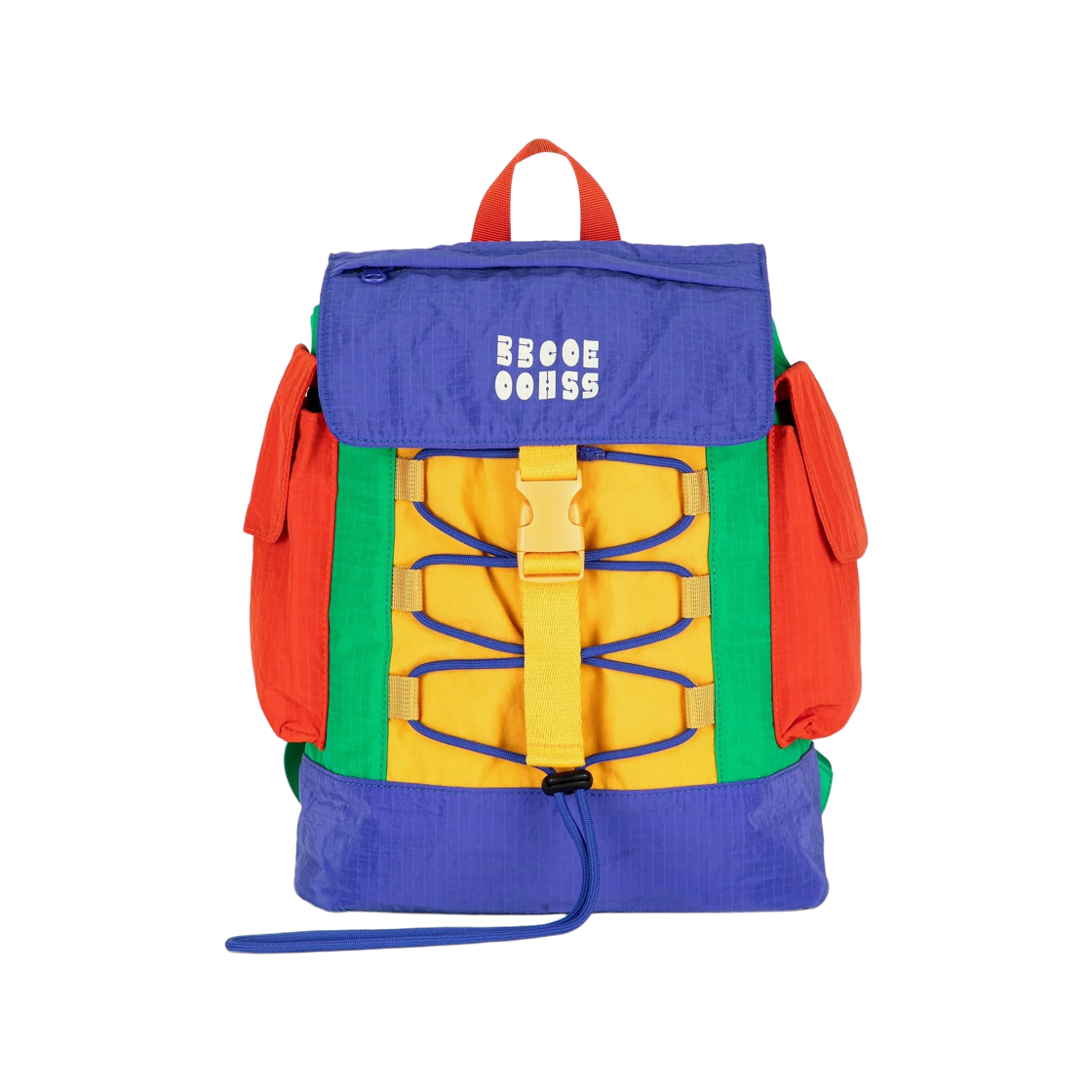 (키즈) 보보쇼즈 모던 컬러 블록 백팩 멀티컬러((Kids) Bobo Choses Modern Color Block Backpack Multicolor)