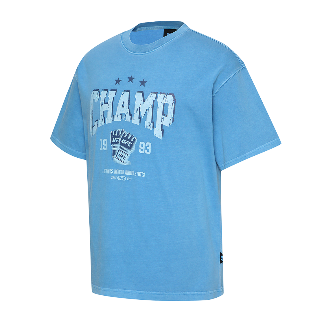 유에프씨 스포츠 챔프 릴렉스핏 다잉 반팔 티셔츠 블루 U2SSX2320BL(UFC SPORT Champ Relaxed Fit Dyeing Ss Blue) - 2