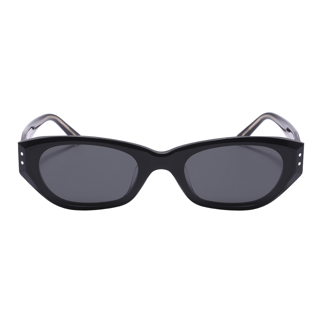 SBS1605 0920G ALO EYEWEAR [SILVERBITE] SBS1605 0920G Flat Bar Pin Oval Black Sunglasses