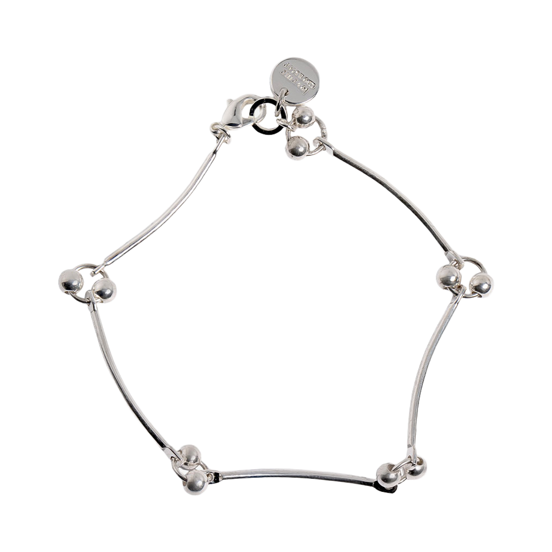 러브미몬스터 투 볼 링크 체인 팔찌 실버(lovememonster Two Ball Link Chain Bracelet SILVER) - 1