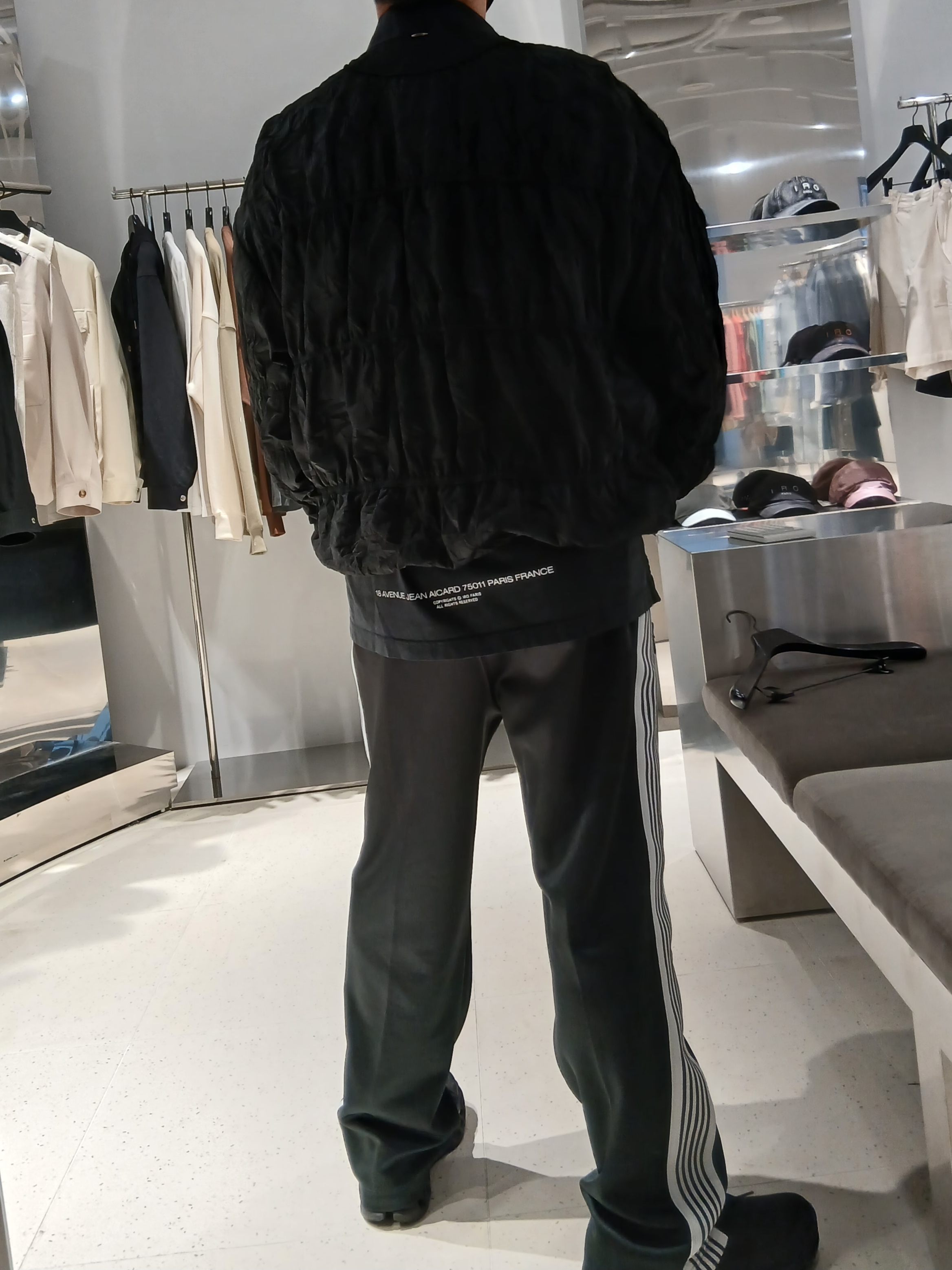 Iro Velin Shirring Coach Jumper Black, Supreme x The North Face Split 6-Panel Black - 24SS 착용 스타일 - 4